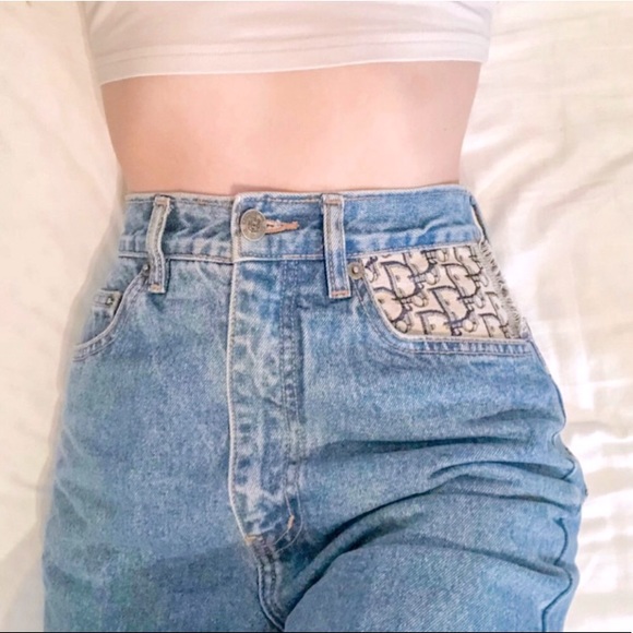 Vintage Dior Rego Reworked High-rise High Waisted Jeans - Picture 12 of 13